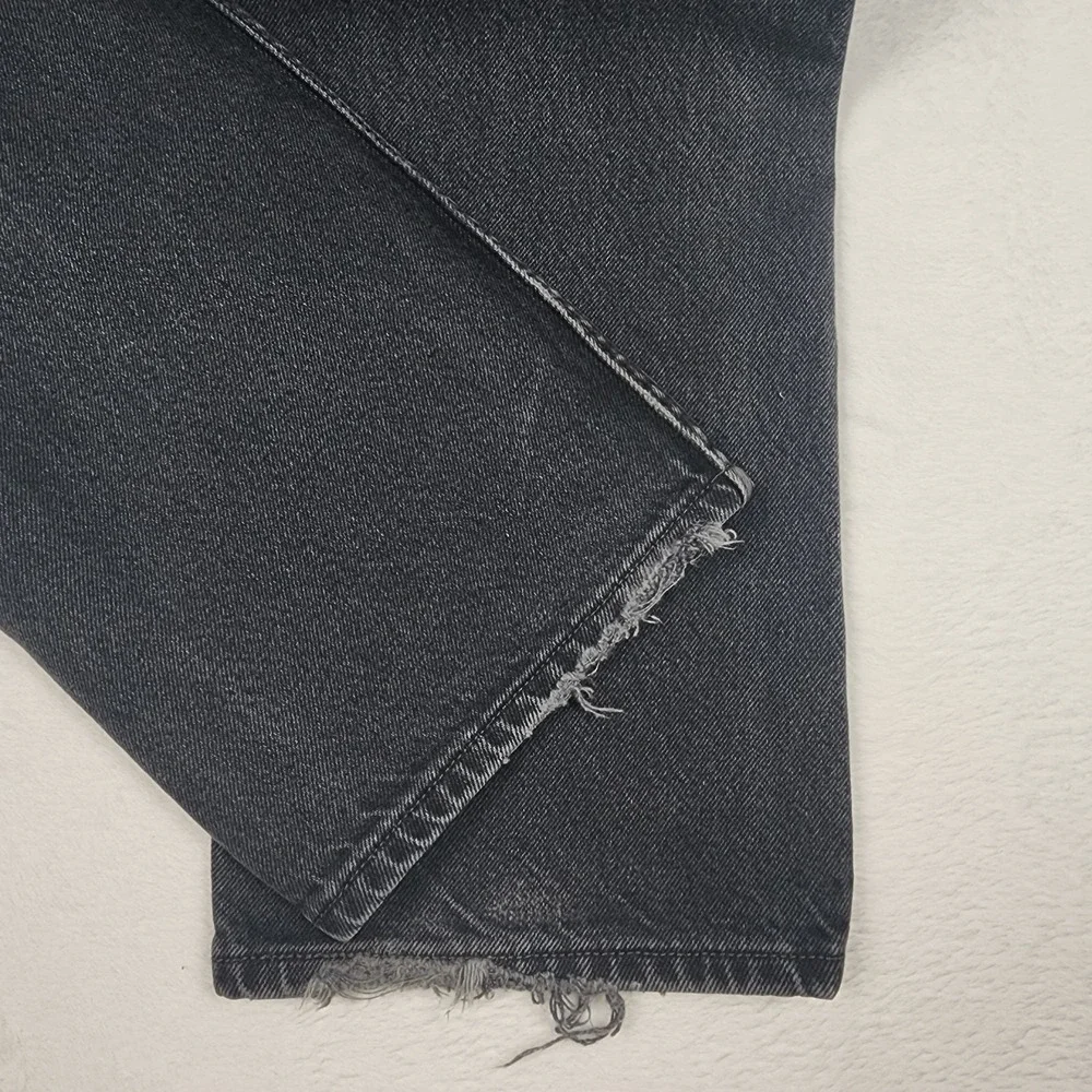 Levis 505 Regular Fit Jeans Mens Size 33x30 Black Straight Denim Pants